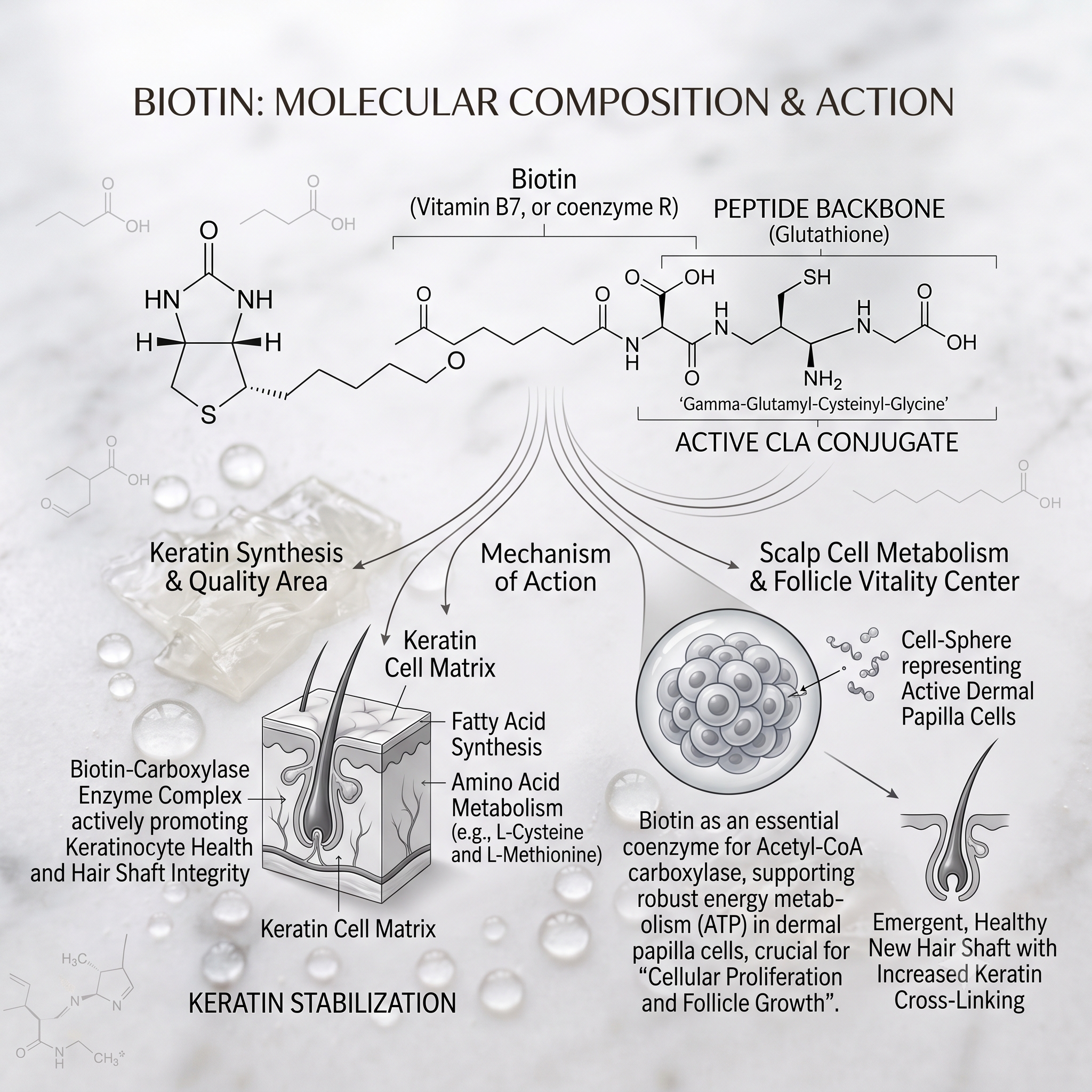 Biotin (Vitamin B7) for hair growth — an honest look at the evidence, from MD Hair