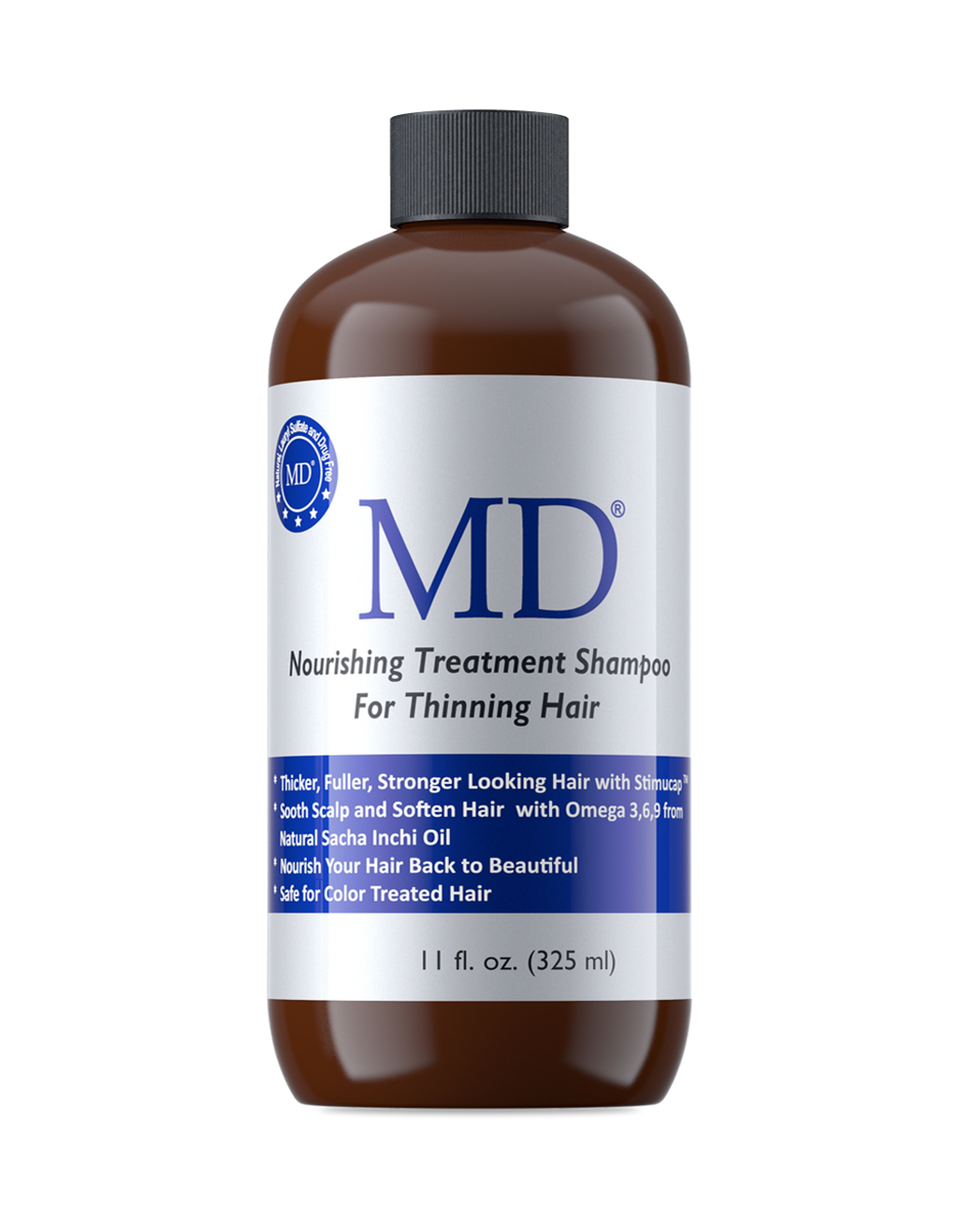 MD Nourishing  Treatment Shampoo 325 ml — sulfate-free peptide shampoo for thinning hair