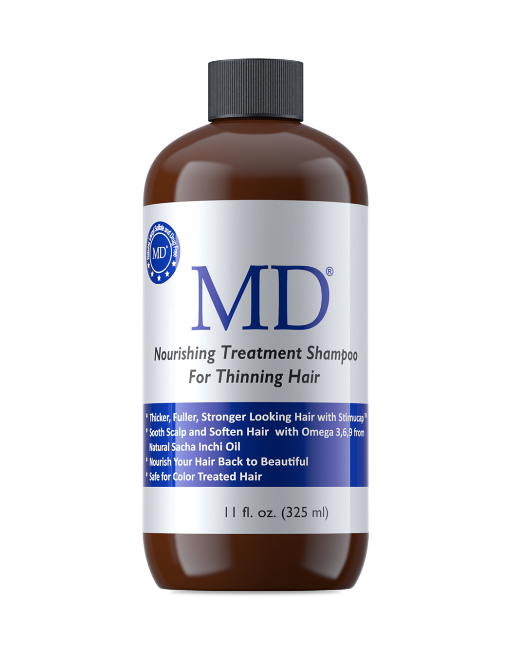 MD Nourishing  Treatment Shampoo 325 ml — sulfate-free peptide shampoo for thinning hair