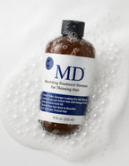 Nourishing treatment shampoo lather supporting thinning hair at the roots