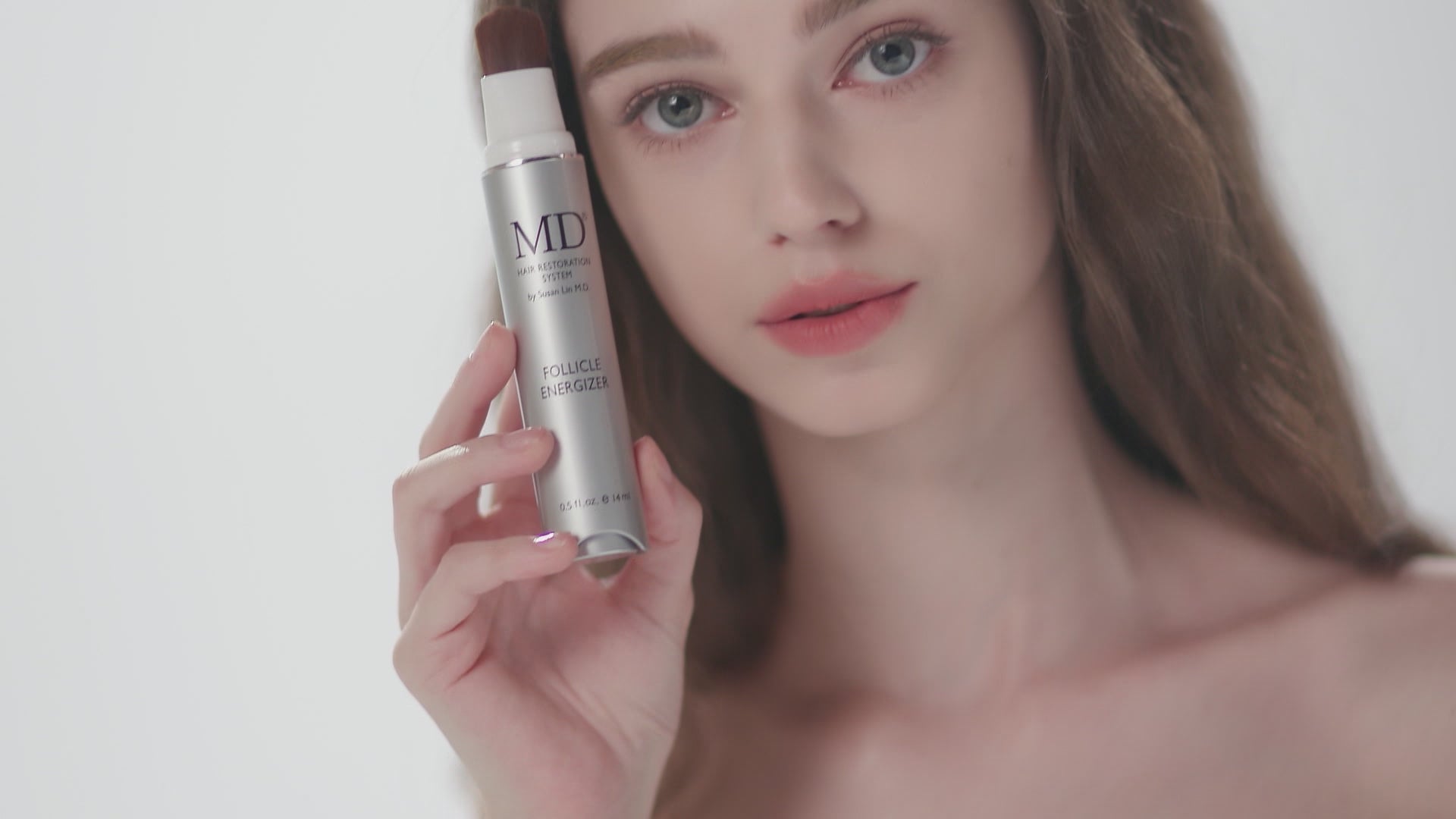 MD Follicle Energizer product video — drug-free peptide scalp serum for thinning areas