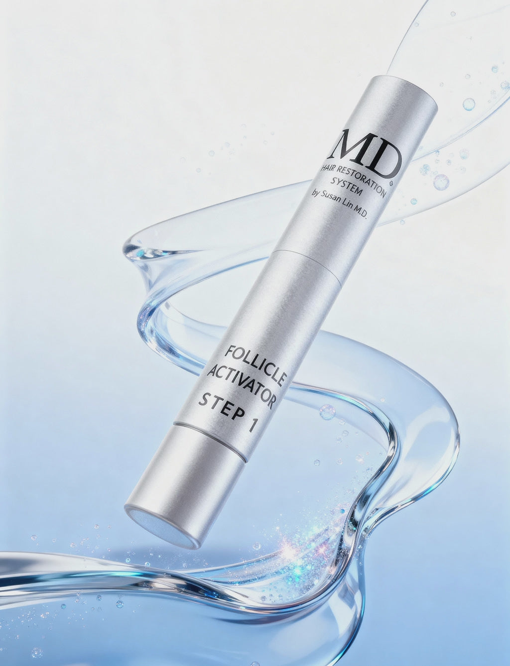 MD Follicle Activator product video — high-potency peptide concentrate for thinning hair