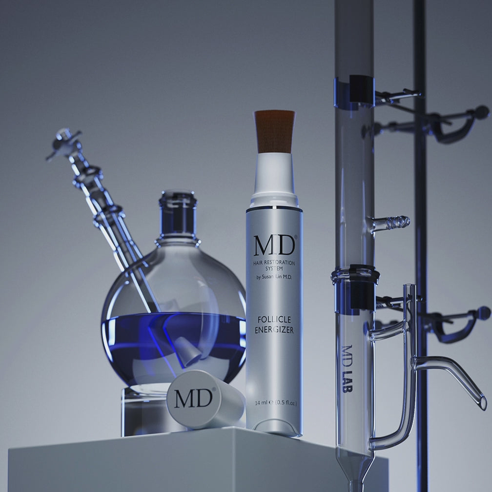 MD Healthy Hair Bundle product video — MD Nutri Hair with the Follicle Energizer scalp serum